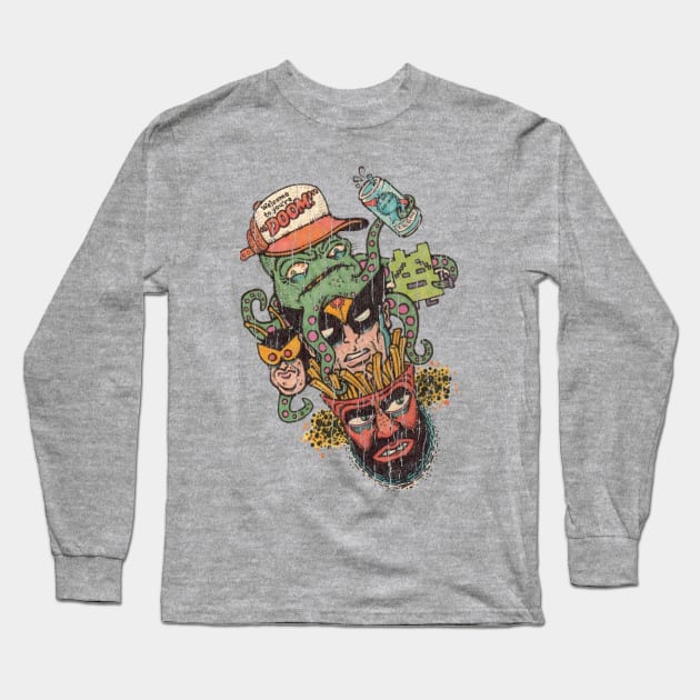 Aqua Teen 1990 Long Sleeve T-Shirt by Marc Graphic